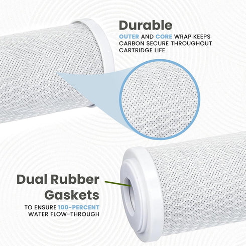 Aquatic Life 10-Inch Pre Carbon Block Replacement Filter Cartridge for RO-DI System