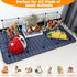 2 8Sq (12 FHTONGE Large Guinea Pig Cage Habitat with Pcs Waterproof Bedding, Ft Guinea Pig Playpen with Mat, Metal