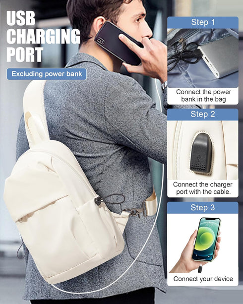 Backpacks Backpack Backpack Tactical Small Sling Bag Crossbody Shoulder Bag for Men Women, Multipurpose Anti-Theft