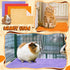 8 Mat(24x16'',Beige, Barydat Pcs Guinea Pig Cage Liner for Guinea Pig Cage Bedding Reusable Rabbit Mat Pad Washable