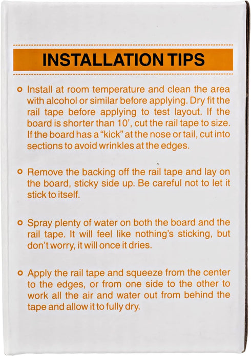 SBS Stand Up Paddle Board Rail Savers, Jumbo 83" x 3.5" Clear SUP Protection