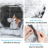 HAITRAL 2-in-1 Plush Cat Tunnel Bed,Cat Toys Cat Tube for Indoor Cats,Collapsible Washable Donut Cat Bed Cat Play