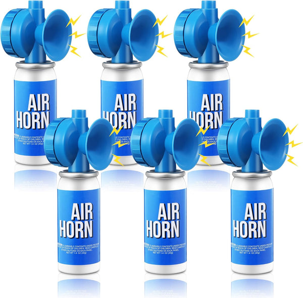 Saillong 6 Pack Marine Boat Air Horn, Loud Safety Horns for Emergency Use in Marine Boating Events