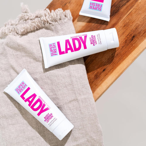 4 oz Body Powder Lotion and Deodorant for Women Aluminum Free Powder Cream for Privates Body and Lady Parts Jasmine