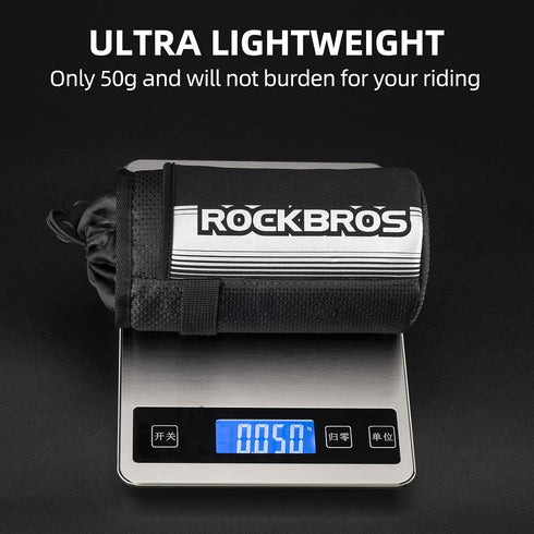 ROCKBROS Bike Water Bottle Holder Bag Handlebar Stem Bag for Mountain Road Bike, Insulated Storage Pouch