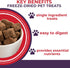 3 oz Momentum Carnivore Nutrition Freeze-Dried Beef Heart Dog Treats & Cat Treats Single-Ingredient, High-Protein