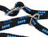 Adjustable Rope Dog Leash 42"-70" (Small; 0.3" Diam, Blue/Black) Multifunctional