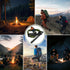 Fire Starter Ferro Rod, 4 Inch Flint and Steel Survival Kit for Camping and Hiking, 6-in-1 Emergency Fire Steel