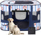Cowhill Dog Play Pen Indoors, Pink Crate, Dog Pen,Portable Foldable Playpen Indoor for