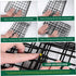 Luxshiny Foldable Bike Basket Rear Rack Storage Holder Capacity Steel Material Practical Gadget Holder for Bicycle