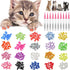 100pcs Cat Nail Caps Kitten Caps with 5pcs Adhesive Glue + 5pcs Applicators + Instruction