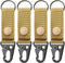 Tactical Molle Key Ring Gear Key Keeper Nylon Belt Keychain Clip Buckle for Molle Bags and Belts