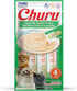 INABA Churu Cat Treats, Grain-Free, Lickable Creamy Purée Cat Treat/Topper, 0.5 Ounces Each Tube, 4 Tubes