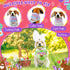 100 Sweetude Pcs Easter Plaid Dog Bandanas Bulk with Sayings Easter PET Scarf Bibs Adjustable Washable Kerchief Holiday