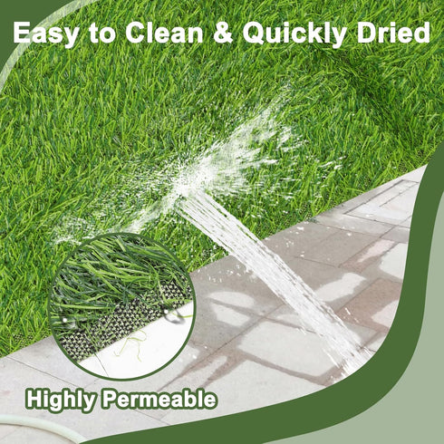 32 39in Dog Grass Pee Pads, Artificial Grass Pad for Dogs, Fast Drying Fake Turf Rugs for Dogs Potty Training Indoor