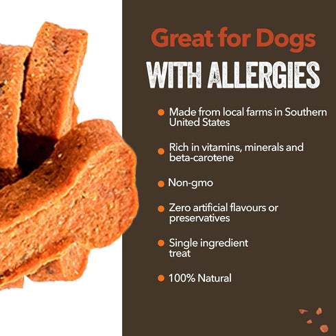 Gaines Family Farmstead Sweet Potato Dog Bones, 8 Ounce Bag, All-Natural, Grain Free, Great for Training