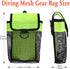 Scuba Diving Gear Bag - Finger Reel/SMB Safety Marker Buoy with Mesh Storage Pocket for Snorkeling