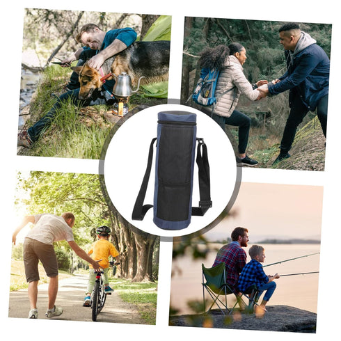 4pcs TOYANDONA Oxford Cloth Insulated Ice Bag for Bottles Versatile Storage for Drinks Outdoor Activities and Travel