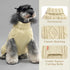 KYEESE X-Large Dog Sweaters for Medium Dogs, Beige Turtleneck Cable Knit Pullover for Cold Weather