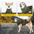 Dog Anxiety Vest Hoodie, Calming Thunder Jacket with Head Cover Sleeves for Thunderstorm & Vet Visits (Green XS)