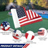 KINGTOP Mini Golf Flagstick - Practice Putting Green Flags for Yard, 3 Feet, Fiberglass Portable Design