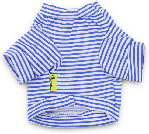 DroolingDog 3 Pack Striped Dog Shirts for Small Dogs, Boys & Girls Clothes, Pack of 3