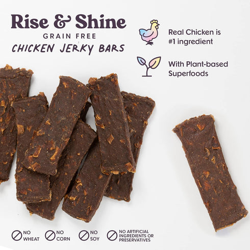 Dog Treats Jerky Snack Bars - Variety 3-5 oz Bags, Natural Superfood Grain Free Treats