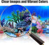Double Sided Fish Backgrounds Paper for Aquarium, Colorful Sea Anemone Fish Tank Background Sticker