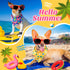 50 Summer Set Summer Decoration(31.5 21.7 21.7 Inches) Chunful Pieces Dog Bandanas for Bulk Hawaiian Bandanas Bib