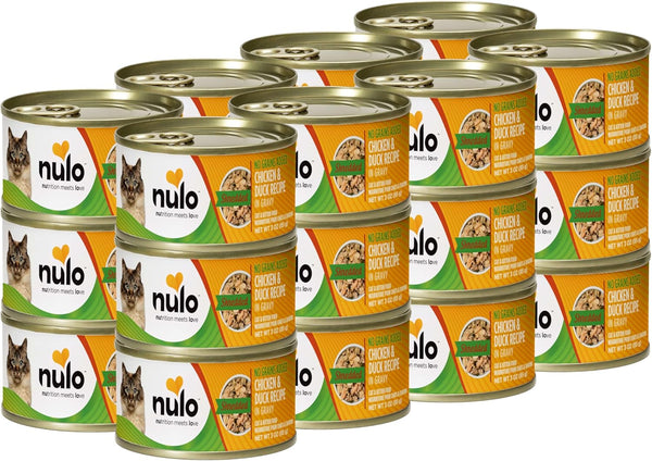 Nulo Wet Canned Cat Food - Shredded Chicken & Duck, High Protein