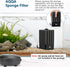 AQQA Whisper Submersible Filters for Aquarium, Medium Foam Filter for Freshwater & Saltwater (20-110 Gallon)