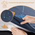 BFPETHOME Outdoor Dog Bed for Large Dogs, Orthopedic Bed with Removable Washable Cover, Navy, 30x20in
