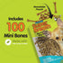 Naturals Super Breath Dental Care Bones for Dogs - 100 Count Mini Treats for Extra Small Dogs, Made in USA