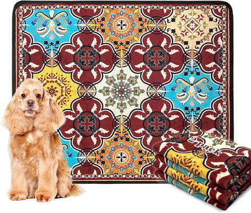Qeils Washable Pee Pads for Dogs | 2 Pack Reusable Puppy Pads 36"x41" | Super Absorbent, Non-Slip Potty Pads