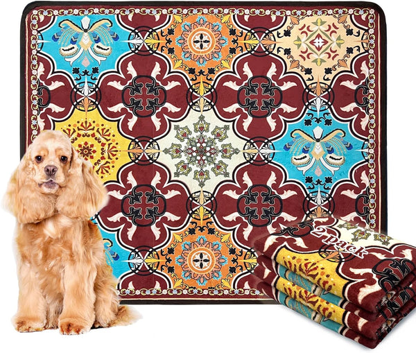 Qeils Washable Pee Pads for Dogs | 2 Pack Reusable Puppy Pads 36"x41" | Super Absorbent, Non-Slip Potty Pads