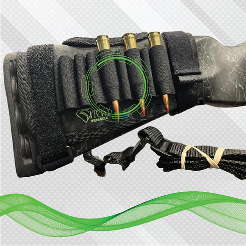 Sticky Holsters Tactical Gear Stock Pad Riser, Cheek Rest and Riser with DOPE Card Pocket for Sport and Hunting