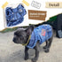 Cool Dog Jean Jacket, Small Puppy Outfits, Denim Coats for Small Medium Dogs, Blue Print, XL