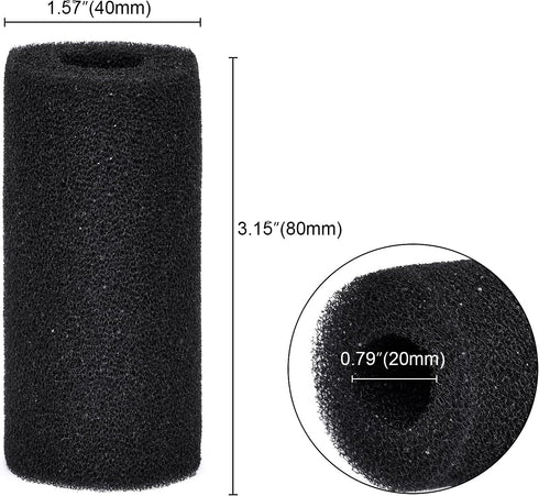 WEAVERBIRD 4PCS Pre-Filter Foam Sponge Roll, Aquarium Filter Intake Cover for Large Fish Tanks