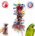 Bonka Bird Toys 1042 Duo Foraging Heart Vine Shredding Natural Parrot Toy for Quaker Conure Budgie