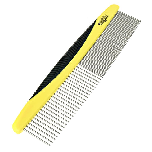 Metal Dog Comb for Matted Hair & Detangler Combs Set - Easy Safe Grooming Combs for Cats & Dogs to Remove Tangles