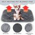 4 Pack Self Warming Dog Mat & Self Heating Cat Pad, Extra Warm Thermal Pet Bed, Washable Crate Mat, Gray (19 x 27.5