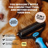 MalsiPree Dog Brush for Shedding, 2 in 1 Undercoat Rake Deshedding Tool for Medium to Large Dogs, Pet Dematting Comb