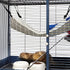 2 Pieces Reversible Cat Hanging Hammock - Soft Breathable Pet Cage Hammock with Adjustable Straps for Cats & Small Dogs
