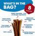 4-8 Inch 8 oz (Pack 1) Best Bully Sticks Odorless Bully Sticks for Dogs - of - Natural Grass-Fed Beef, No Rawhide