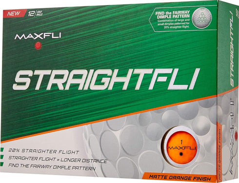 Maxfli StraightFli Golf Balls - Matte Finish for Enhanced Accuracy