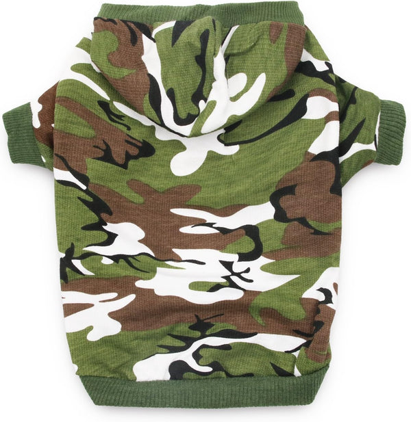 DroolingDog Camo Hoodie for Large Dogs, XXXL, Green
