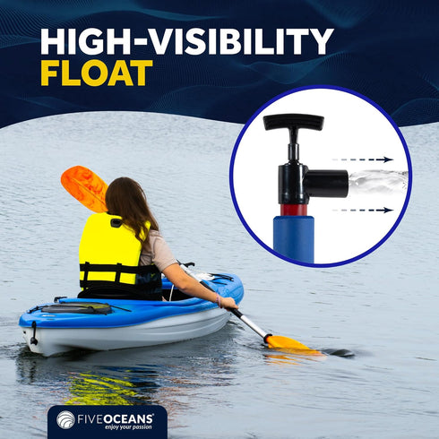 Five Oceans Manual Bilge Pump - 18-Inch Hand Bilge Pump for Boats, Canoe, Kayak, and Small Boats