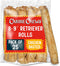 Canine Chews 8-9" Chicken Basted Dog Rawhide Retriever Rolls (25 Pack) -