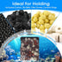 Aquarium Filter Media Bags, 8 Pack with Zipper, Reusable Strong Polyester Fine Mesh for Activated Carbon