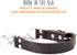 Mighty Paw Martingale Dog Collar - No Pull Design, Stainless Steel Chain, Brown Leather Martingale Training Collar